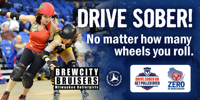 The Brewcity Bruisers Team Up with WisDOT To Prevent Traffic Deaths in Wisconsin